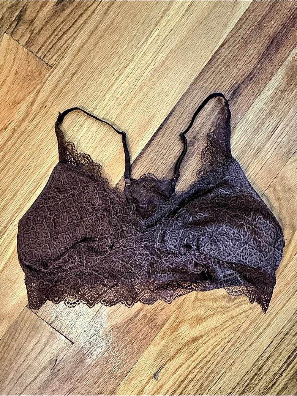 Mae Lace Bralette in Brown Large